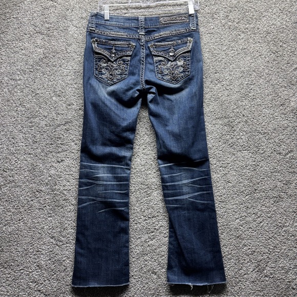 LA Idol Denim - LA Idol/USA Women's Size 5 29x28 Embroidered Slightly Distressed Bling Jeans EUC